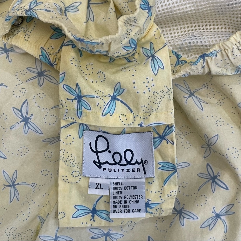 Lilly Pulitzer Men’s Yellow Dragonfly Preppy Mid Length Swim Trunks - Size XL - Picture 7 of 7